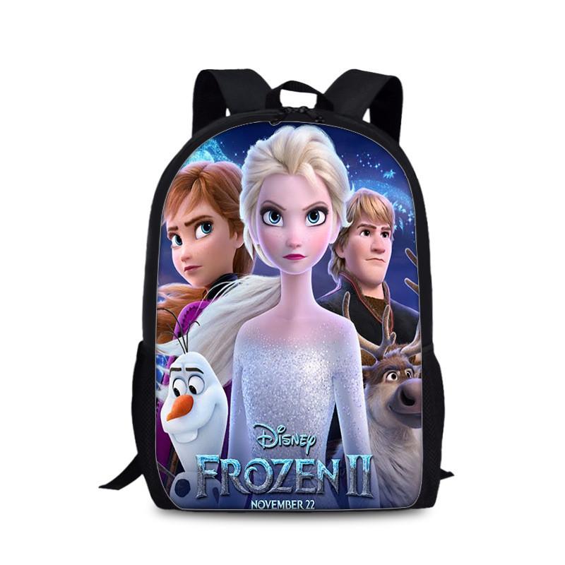 Frozen Childrens Cartoon Backpack With Lightweight Nylon Material For School And Daily Use