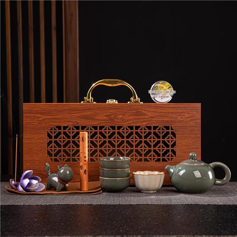 Light Luxury Chinese Ceramic Tea Set Gift Set