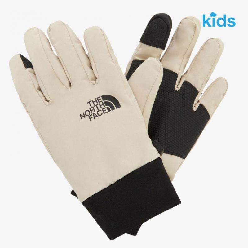 The North Face Kids Snow Gloves White Sand Nj3gr51s