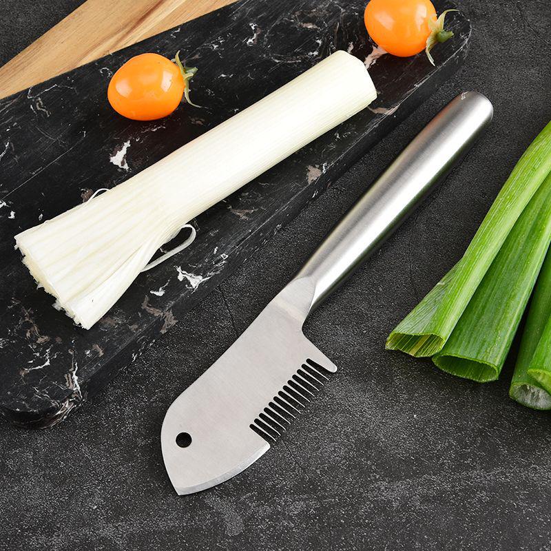 Multi-functional Stainless Steel Scallion Shredder & Grater Knife