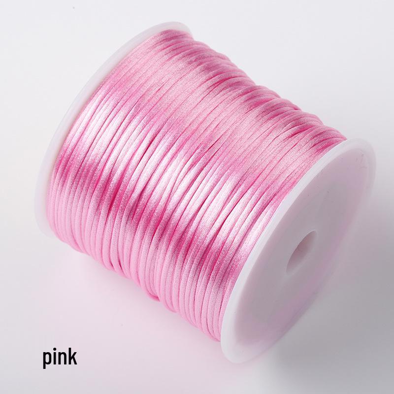 New Small 7# Chinese Knot Rope: Taiwan Silk Red Thread for Weaving Waist Chain