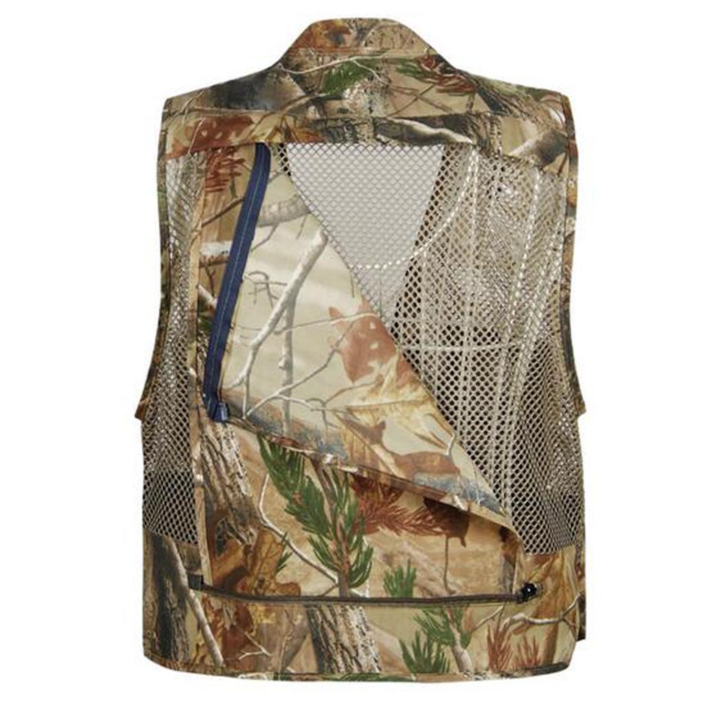 Pockets Fishing Mesh Men Travel Waistcoat Jacket Costume - L XL XXL