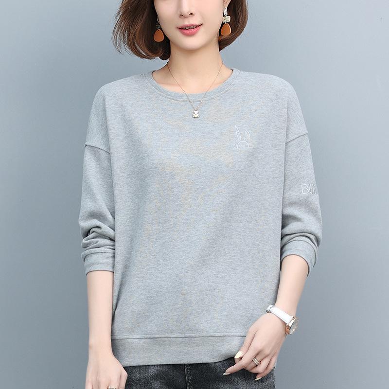 

Women s 2024 Chic Korean-Style Loose Sweatshirt - Petite Spring/Autumn Trend XXL