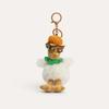 Doll Hamburger Hen Key Ring Simulation Gugu Animal Key Holder  Release Stress