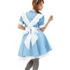 Cosplay Alice in Wonderland Super Cute Maid Outfit Water Blue Maid Costume Cos Anime Costume Performance Costume