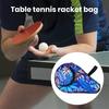 Tischtennis-Schlägertasche Exquisites Muster Reißverschluss Kratzfest Staubdicht mit Tasche Schutz