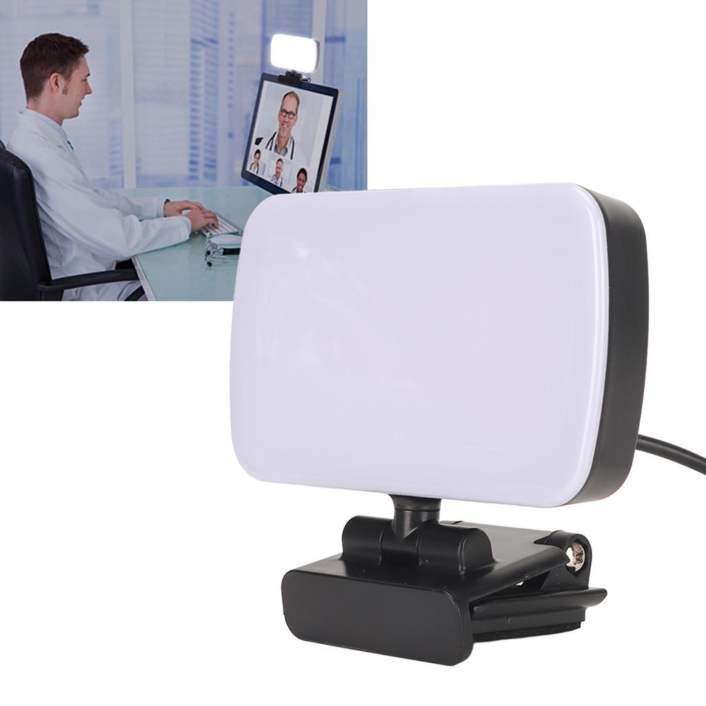 Webcam Light USB 3 Light Colors 10 Dimming Modes Flexible Rotatable Mini Video Light for Laptop Meet