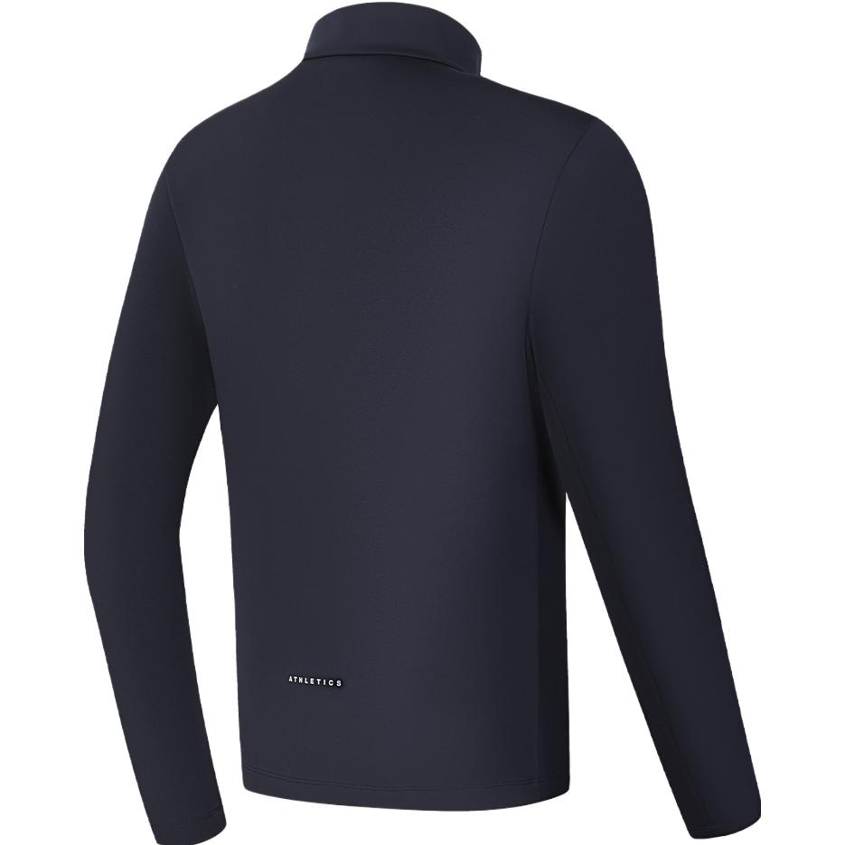 

FILA 2023 осень новый трикотажный длинный рукав куртка базовый воротник стойка фитнес спортивный топ мужские топы королевский синий A11M341501FNV M