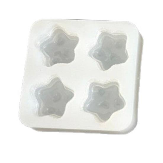 4 Peças Molde de Silicone de Grau Alimentício para Fabricante DIY de Pingentes e Chaveiros Fofo Donut Cachorro Chinelo Decoração de Bolo Molde de Cera de Geléia de Fácil Liberação
