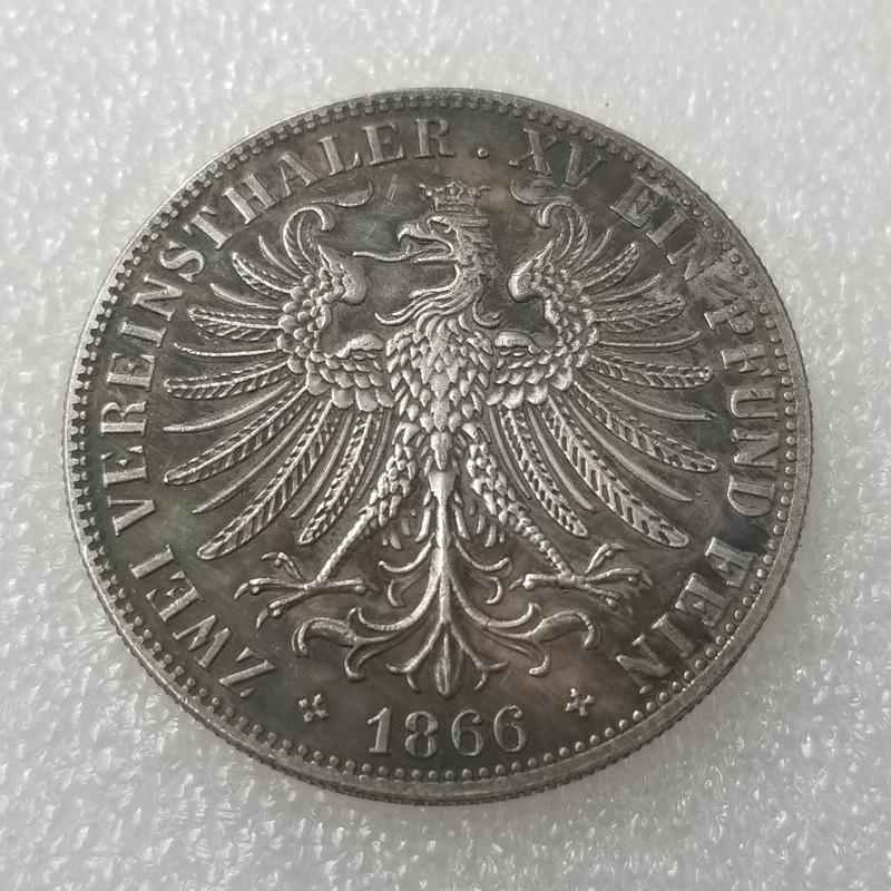 

Немецкие памятные коллекционные сувениры 1866 года, серебряные монеты разноцветный