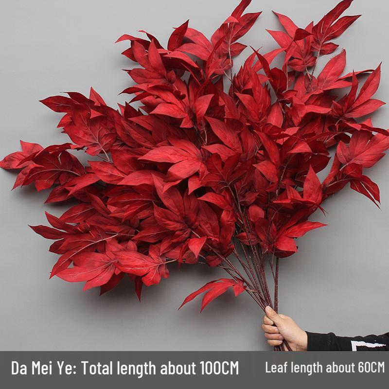 10-Piece Burgundy Floral Décor Set: Red-Toned Artificial Flowers, Mat, Aisle Runner, Wedding Decoration