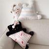 Cartoon Penguin Fox Plush Pillow With Embroidered Animal Design For Home Decor And Relaxation