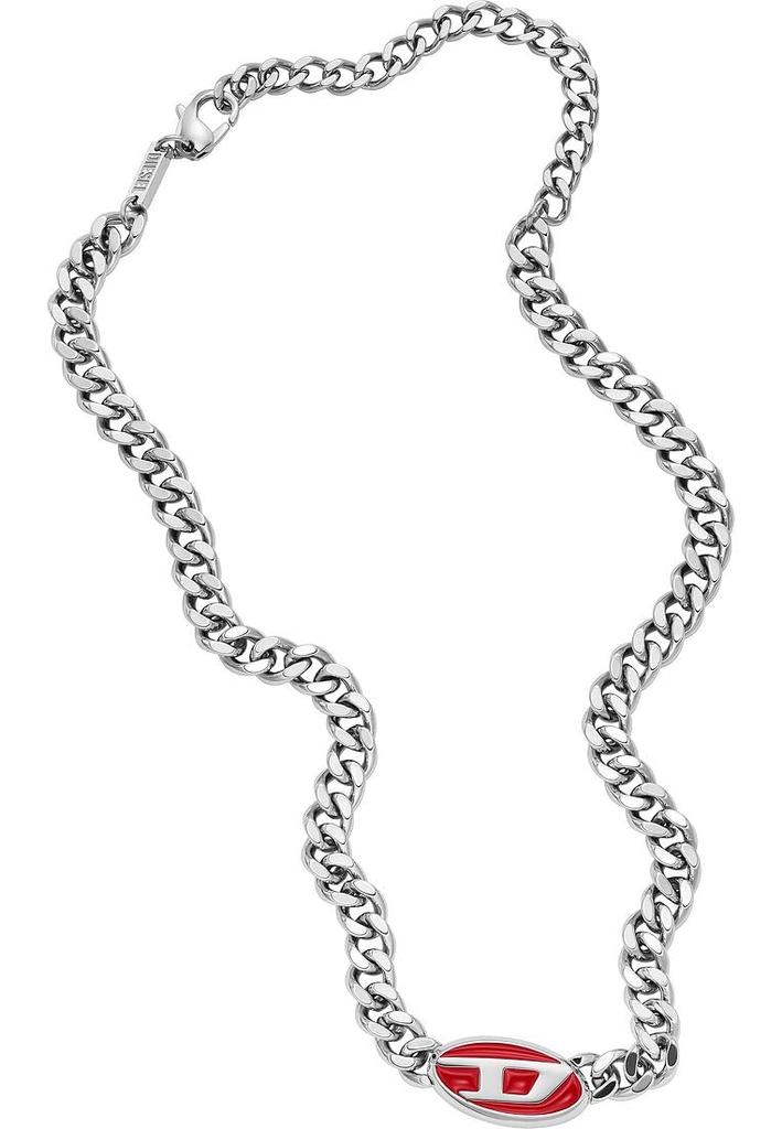 Diesel Men's Stainless Steel Chain Necklace, Stainless Steel, No Jewels
