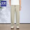Men's Lightweight Elastic Waist Straight-Fit Casual Pants