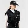 Henry Stuart Women'S Hooded Zip-Up Vest Black