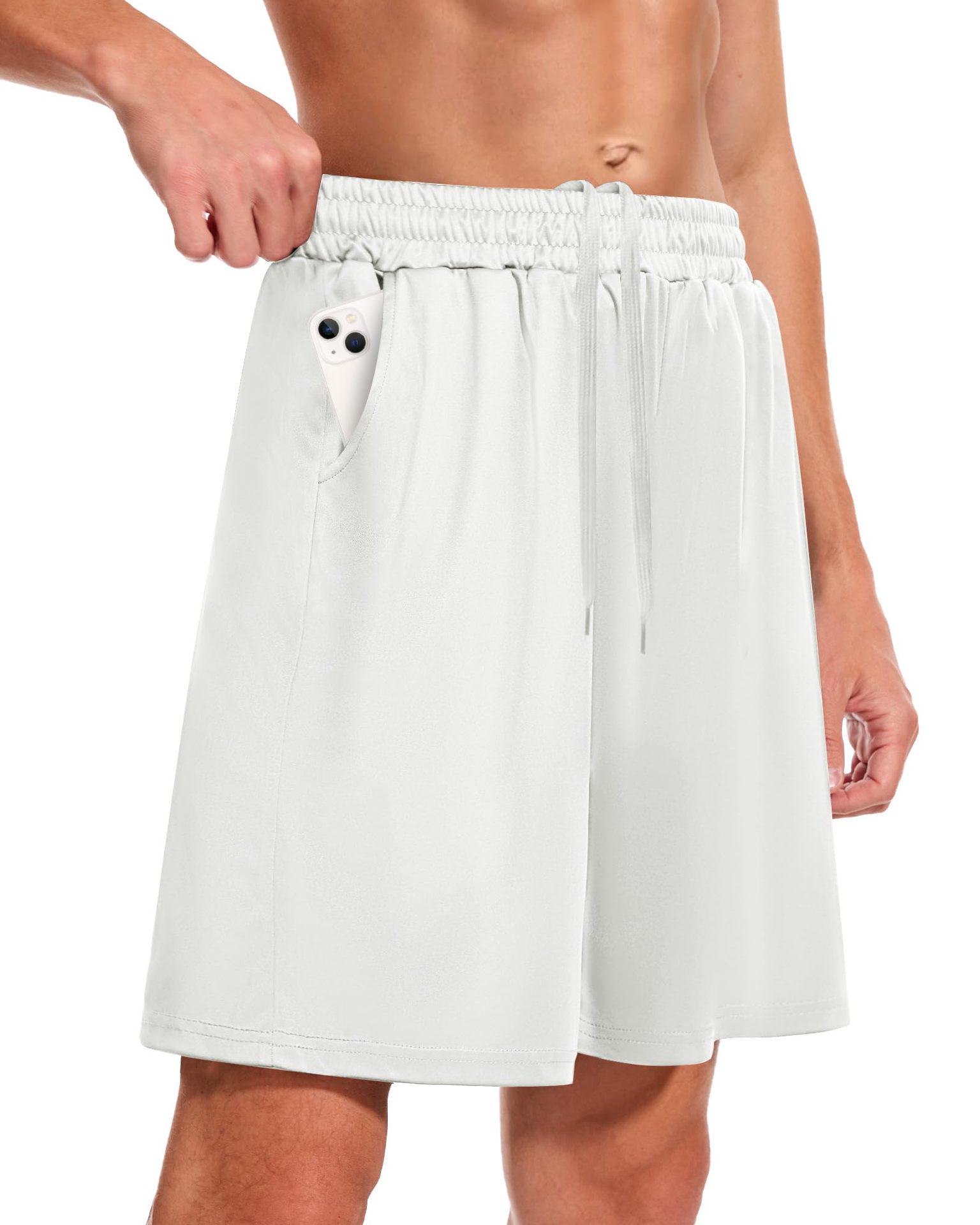 

Мужские быстросохнущие дышащие повседневные фитнес-шорты L белый