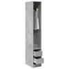 VidaXL Wardrobe Concrete Grey 30x50x200 Cm Engineered Wood 3307741