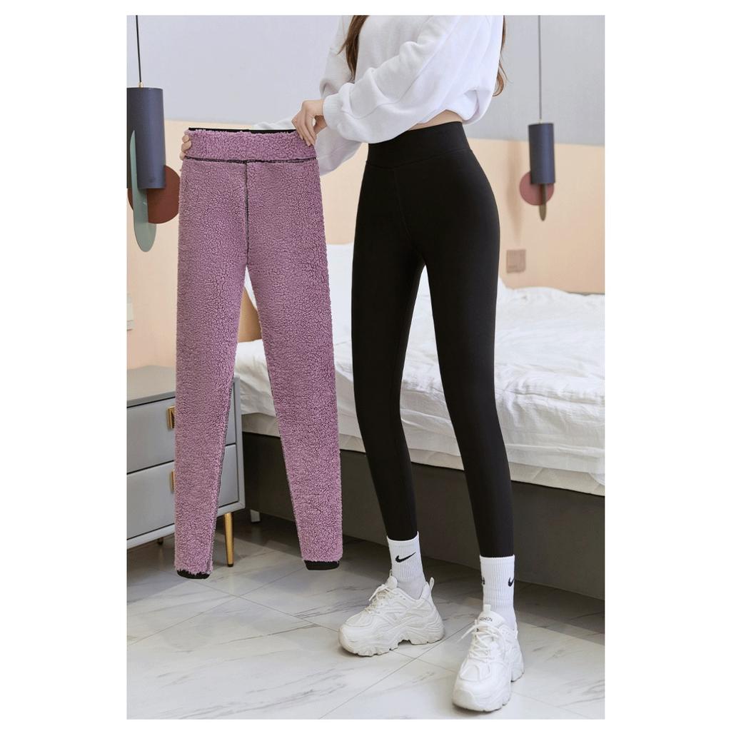 Extra Thick Cloud Fleece Shark Pants Leggings for Women Wearing Outside, Winter Plus Fleece Thick Pants Stretch Slimming Yoga Pants