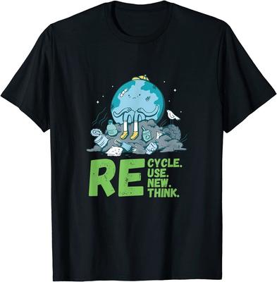 Recycle Reuse Re Rethink Earth Day 2023 Activism Unisex T-Shirt