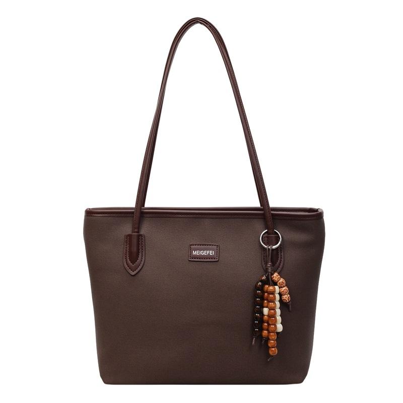 Korean Version of Foreign Style Casual Shoulder Bag Women's New High-value Large-capacity Armpit Bag Fashionable and Simple Tote Bag Foreign Style