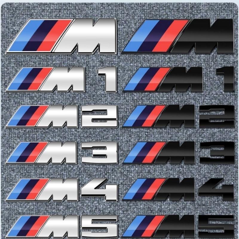 NEOW3 3D Metal Car Body Side Badge Body Rear Trunk Decor Sticker Modification Accessories For BMW M M1 M2 M3 M4 M5 M6