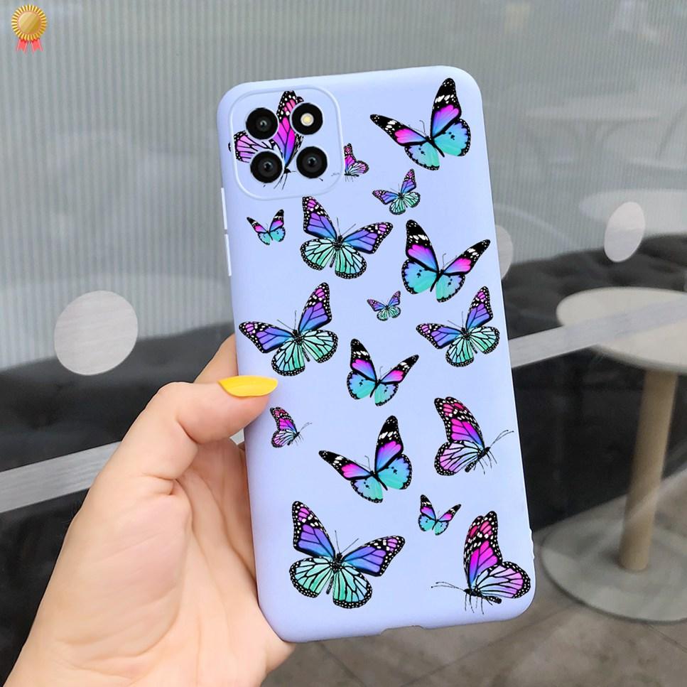 For Samsung A22 A22S 5G Case Cute Flower Butterfly Shockproof Silicone TPU Cover For Samsung Galaxy A22 A22S 5G Phone Case Funda