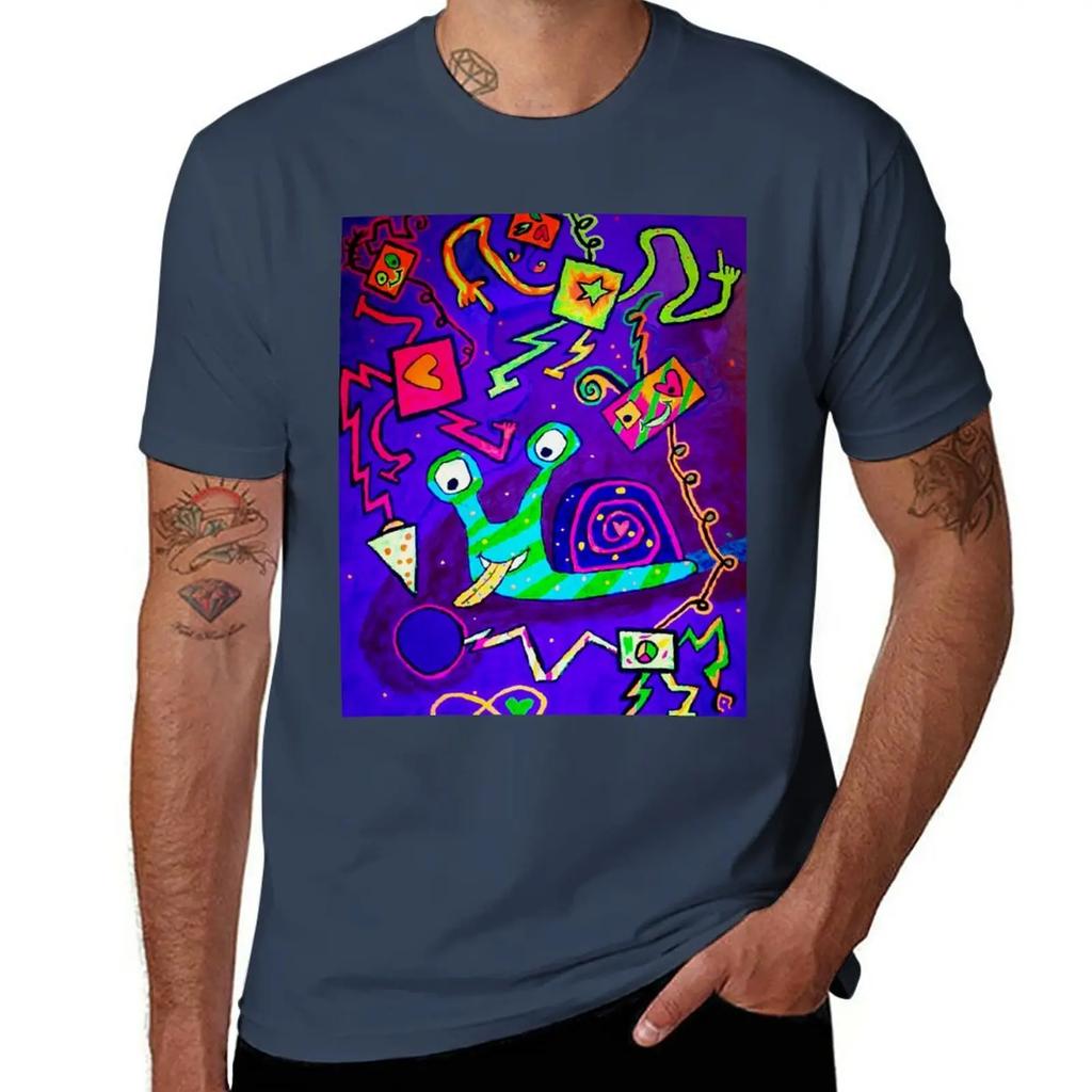 Happy Dancing Robots (UV Light) T-Shirt graphics blacks for a boy t shirts for men cotton