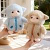 25Cm Cartoon Cute Sheep Plush Doll Pillow Brown Pink Blue Dress Up Sheep Animal Stuffed Toy Home Decoration Gift For Children
