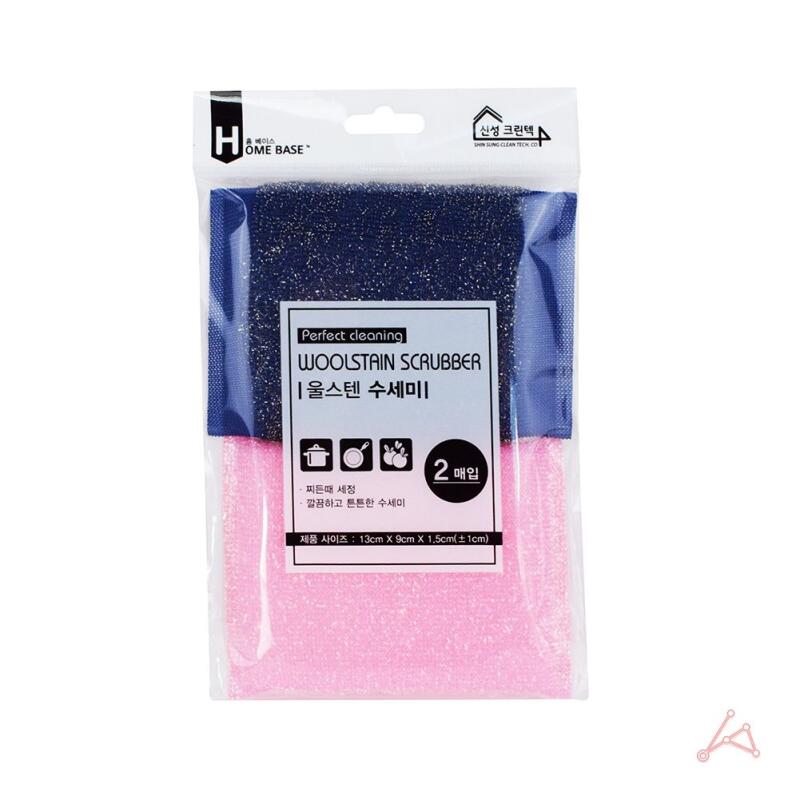 Frying pan wool stainless steel sponge household scrubber