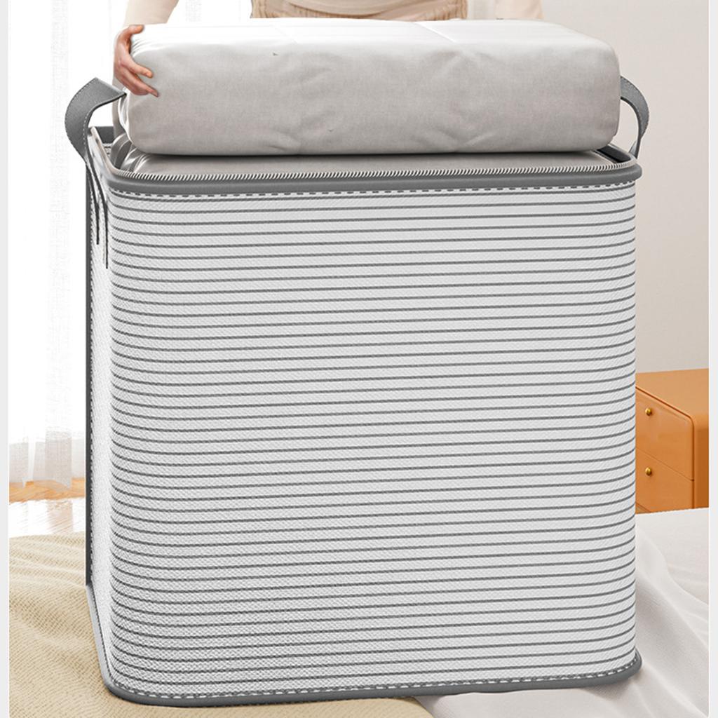 Large Capacity Non-Woven Quilt Storage Bag Household Clothes Organiser Bin For Home/Travel