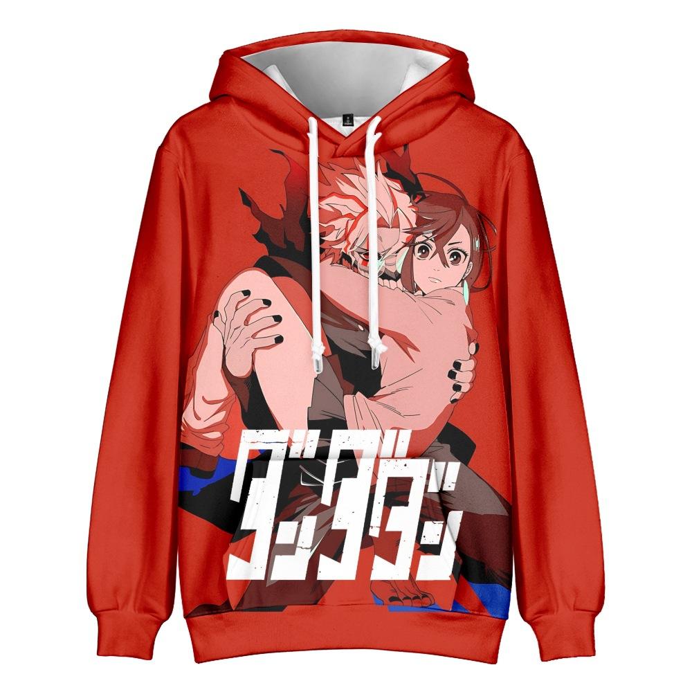 Herren Damen Fleece Kapuzenpullover DAN DA DAN Anime Aufdruck Frühling Herbst Pullover Sweatshirt Modischer Hoodie Freizeit Hip Hop Neuer Trainingsanzug Streetwear