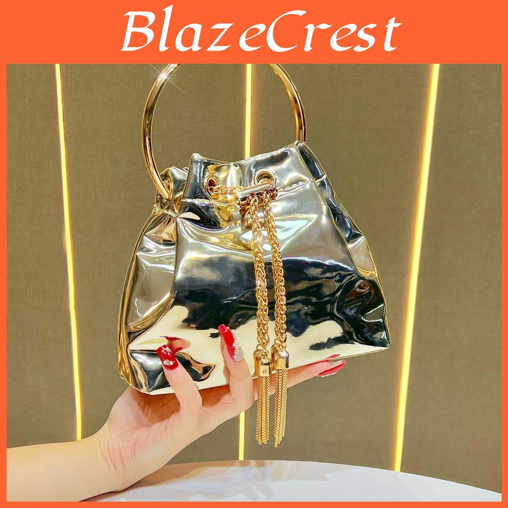 Pvc Water Bucket Bag With Chain For Daily Use And Evening Events