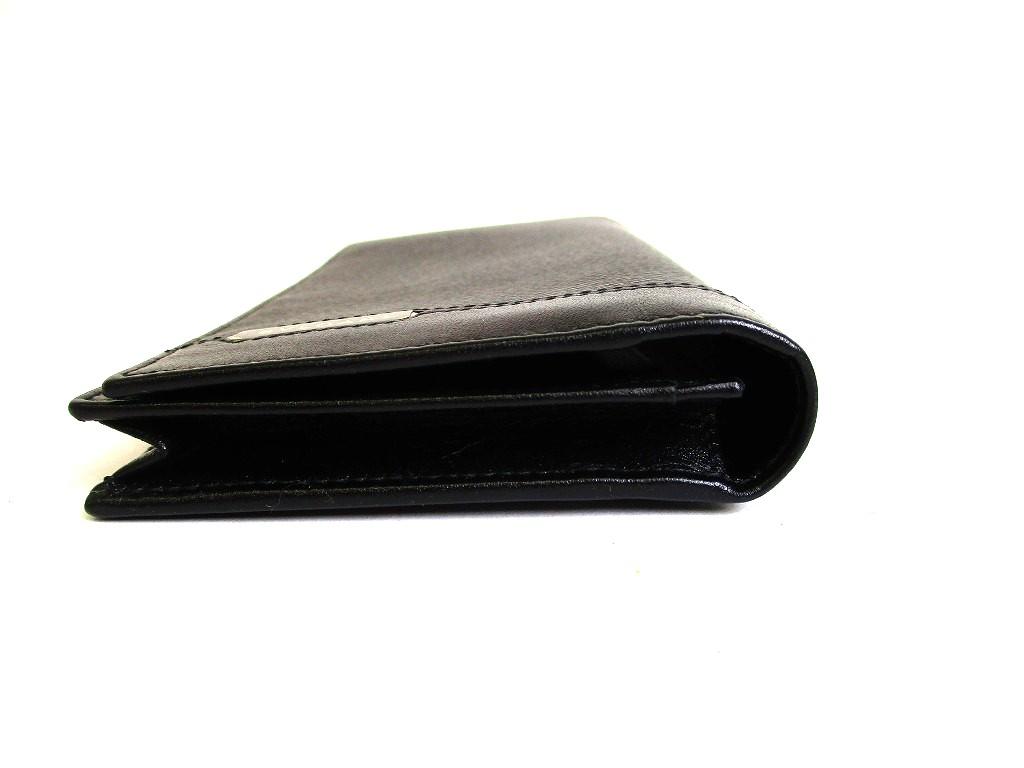 Authentic BVLGARI Serpenti Scaglie Black Leather Flap Long Wallet #b294 Open Box