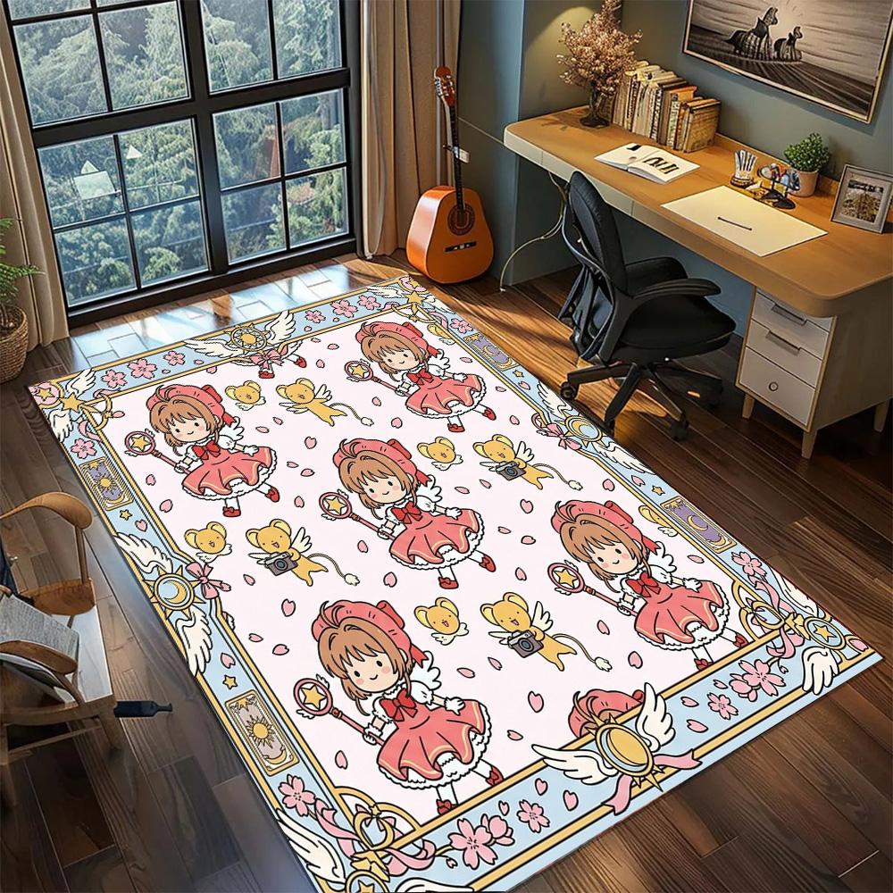 Cardcaptor Sakura Gamer Room Home Decorative Large Area Non Slip Washable Floor Mat Rug Carpet.-TING