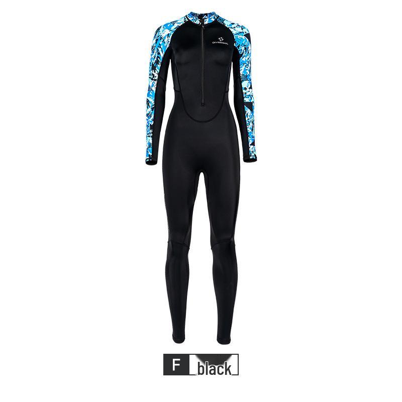 DIVE&SAIL Women s Full Body Quick-Dry Wetsuit Lycra Long Sleeve Sun & Jellyfish Protection for Surfing & Snorkeling Double Extra Large