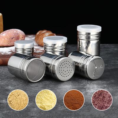 Gewürzglas aus Edelstahl, Salz- und Zuckerstreuer, Pfefferflasche, drehbarer Deckel, Zahnstocherhalter, Aufbewahrungsdose für BBQ-Gewürze, Küchenwerkzeug
