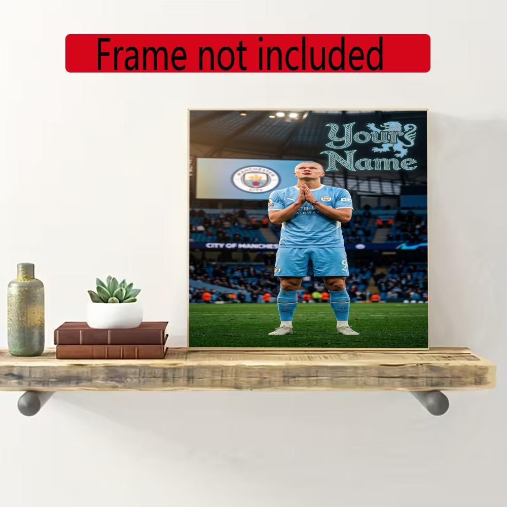 Haaland Personalized Name Diamond Paintings Mosaic Wall Round Diamond Art Painting Kits Embroidery Crystal Accessories Frameless