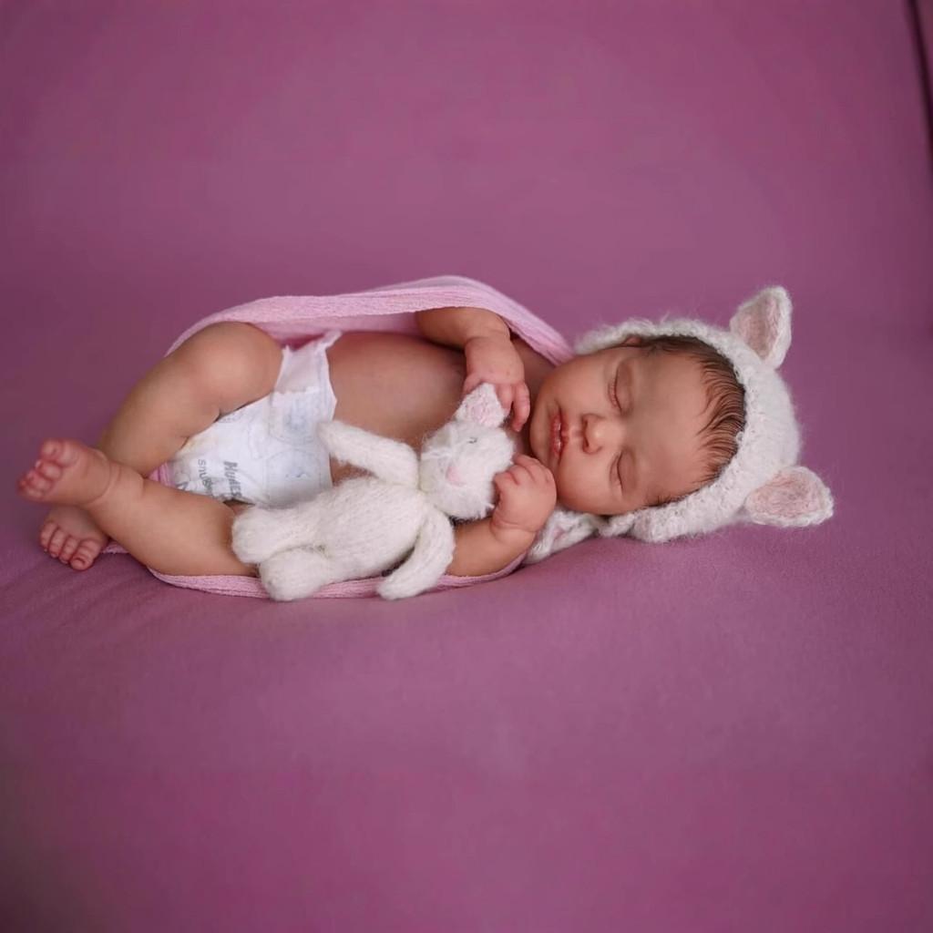 Loulou Reborn Baby Puppe Silikonhaut Realistische Spielzeug Für Sammler Und Kinder