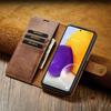 (brown, Samsung S21 Ultra) Business Genuine Leather Wallet Case  Card Holder Strong Magnetic Flip Cover