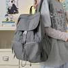Schoolbag Korean Large-capacity Backpack Women's Simple Fashion Lightweight Travel Backpack High School College Student Commuting Class Schoolbag