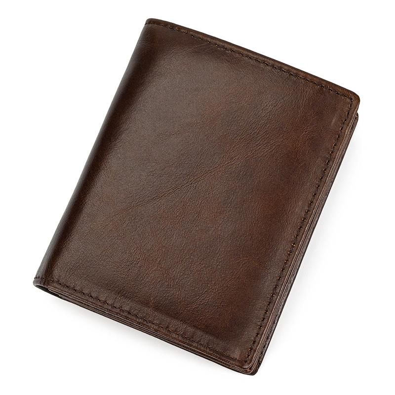 Soft Cowskin Leather Wallet Genuine Leather Short Purse For Men Male Befold Card Holder Cash Purse Coin Purses Business Wallets