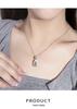925 Sterling Silver Jade Green Four Seasons Bean Pendant Necklace for Women - Ethnic, Versatile, Fashionable, Diamond-Inlaid Ancient Style