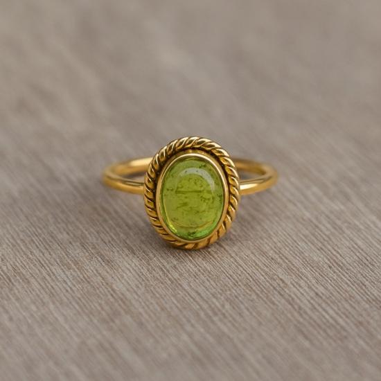 

Кольцо с натуральным хризолитом, 925 проба, цельное стерлинговое серебро, кольцо из желтого золота, минималистичные украшения с зеленым овальным камнем 12 серебряный