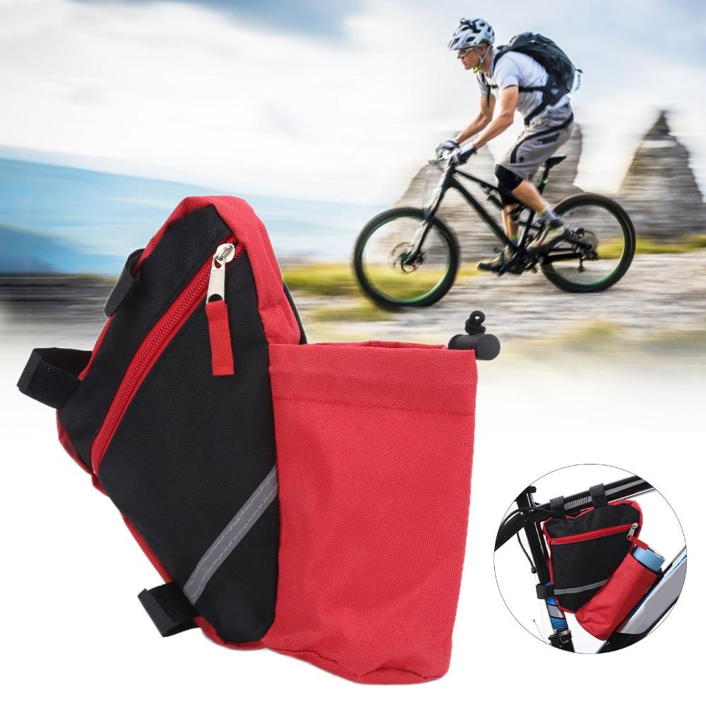 

Large Capacity Bike Frame Bag Easy Mount Bike Triangle Frame Bag Cycling Accessory червоний