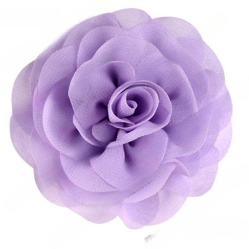 8cm Handmade Pearl Chiffon Rose Flower for Shoes, Hats, Clothing, and Headwear Accessories