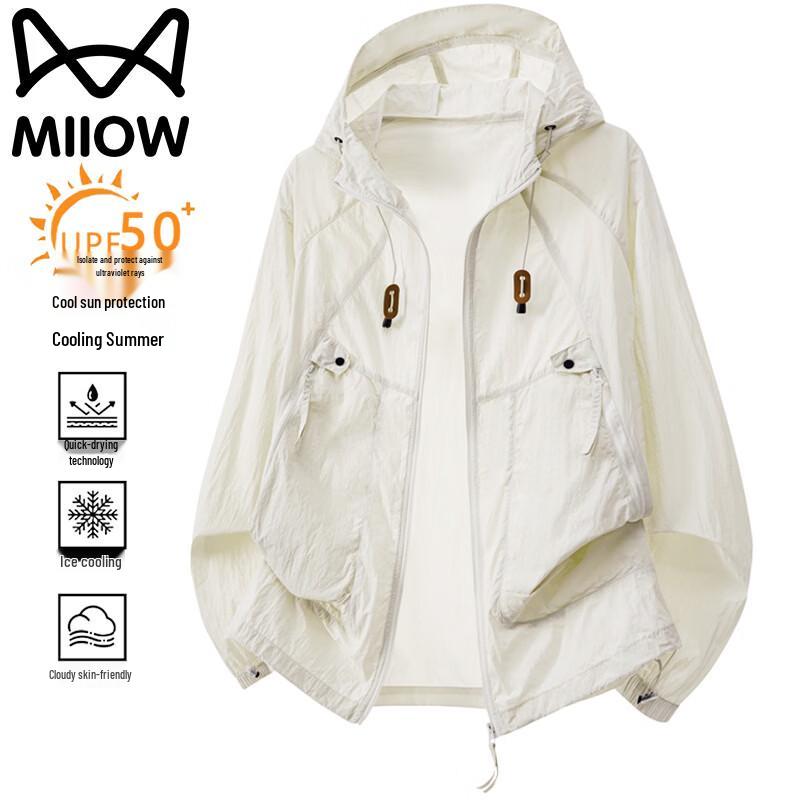 MiiOW Men s Hooded Cooling Sun Protection Jacket L