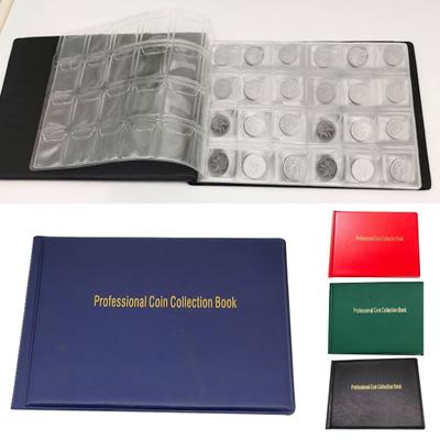 Coins Storage Book Beautiful Transparent PVC Lightweight Stamps Old Collection Holder Office Supplies