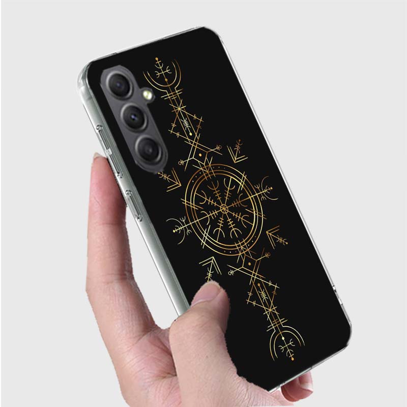 Nordic Norse Phone Case For Samsung A17 A56 A55 A35 A36 A26 A25 A15 A16 Galaxy Note 20 10 9 8 A70 A50 A40 A30 A20E A71 A51 A41 A