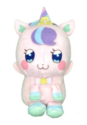 Wonderful PreCure! The Movie!" Round PreFace Plush Toy Vol.3, Approx. 12cm (Unicorn Nico)