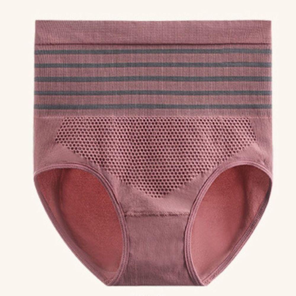 

Stripe Slim Seamless Underwear Tummy Control Shapewear High Waist Panties Lady L чёрный